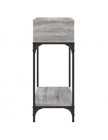 Tavolino Consolle Grigio Sonoma 100x30,5x75cm Legno Multistrato