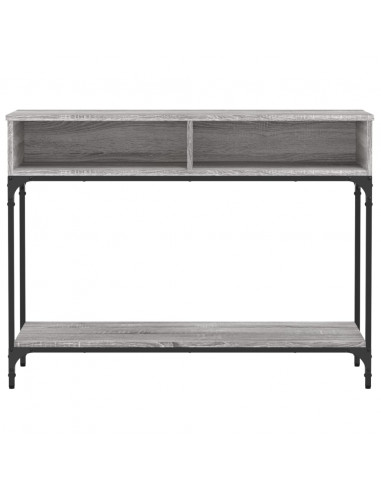 Tavolino Consolle Grigio Sonoma 100x30,5x75cm Legno Multistrato