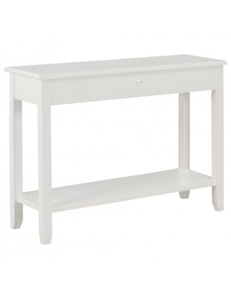 Tavolo Consolle Bianco 110x35x80 cm in Legno