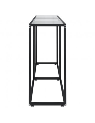 Tavolo Consolle Trasparente 160x35x75,5 cm in Vetro Temperato