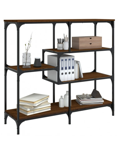 Tavolino Consolle Rovere Marrone 103x32x95 cm Legno Multistrato