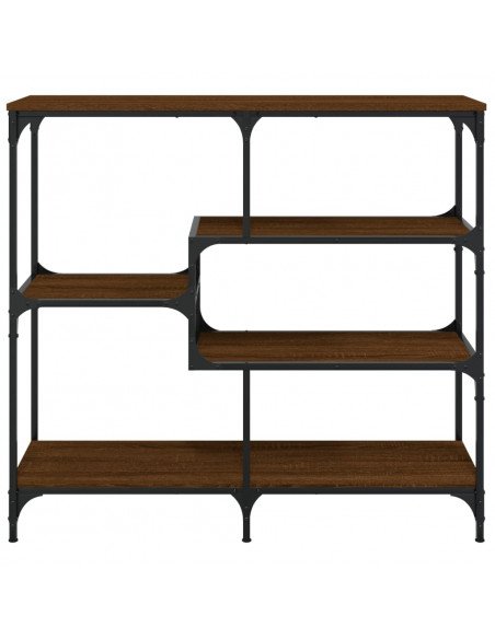 Tavolino Consolle Rovere Marrone 103x32x95 cm Legno Multistrato