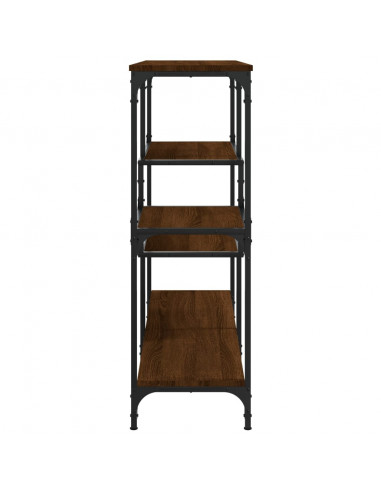 Tavolino Consolle Rovere Marrone 103x32x95 cm Legno Multistrato