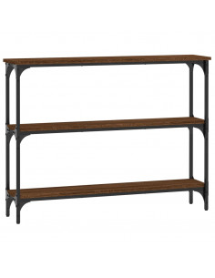 Tavolo Consolle Rovere Marrone 100x22,5x75 cm Legno Multistrato 2