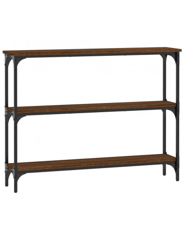 Tavolo Consolle Rovere Marrone 100x22,5x75 cm Legno Multistrato