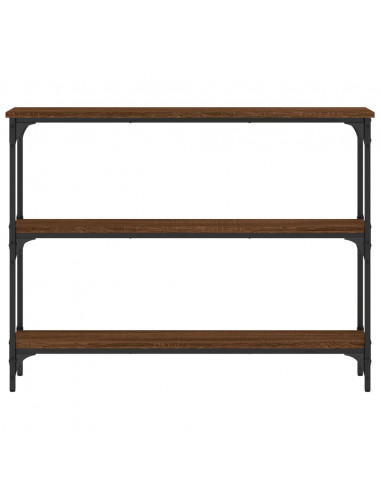 Tavolo Consolle Rovere Marrone 100x22,5x75 cm Legno Multistrato