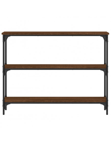 Tavolo Consolle Rovere Marrone 100x22,5x75 cm Legno Multistrato