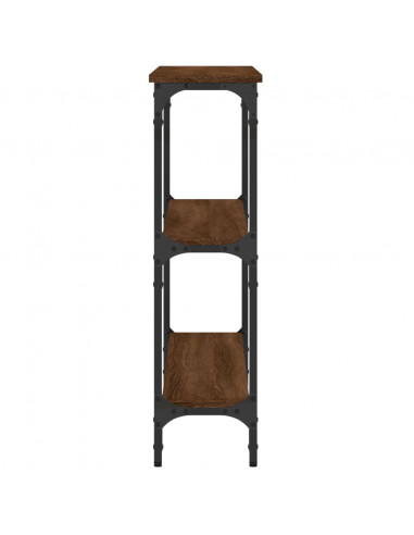 Tavolo Consolle Rovere Marrone 100x22,5x75 cm Legno Multistrato