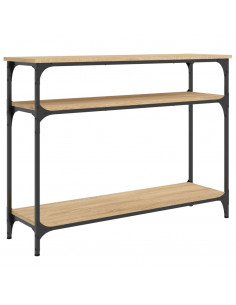 Tavolo Consolle Rovere Sonoma 100x29x75 cm in Legno Multistrato 2