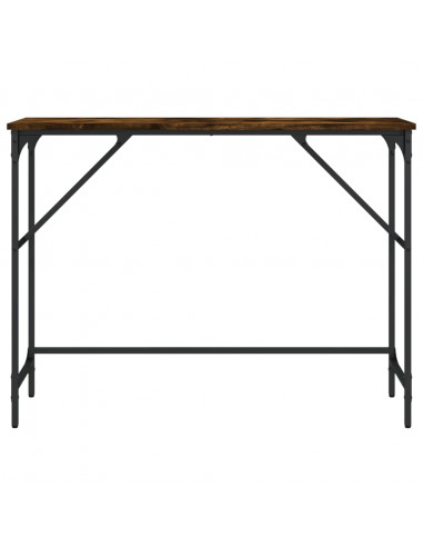 Tavolo Consolle Rovere Fumo 100x32x75 cm Legno Multistrato