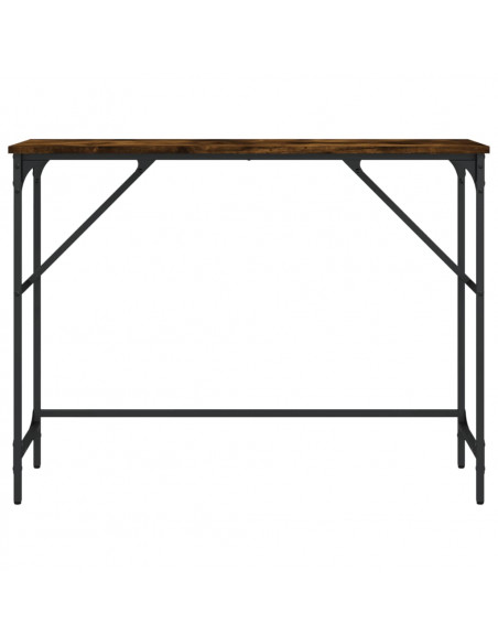 Tavolo Consolle Rovere Fumo 100x32x75 cm Legno Multistrato