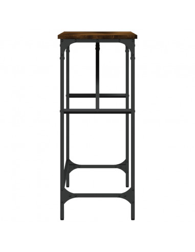 Tavolo Consolle Rovere Fumo 100x32x75 cm Legno Multistrato