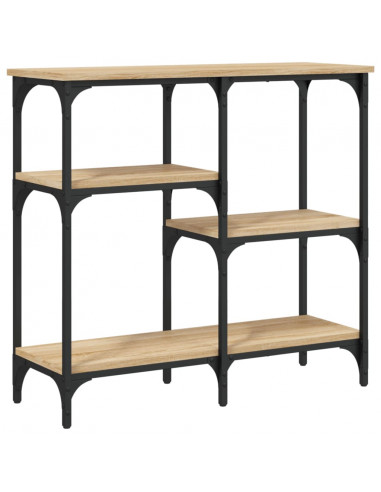 Tavolo Consolle Rovere Sonoma 80x29x75 cm in Legno Multistrato