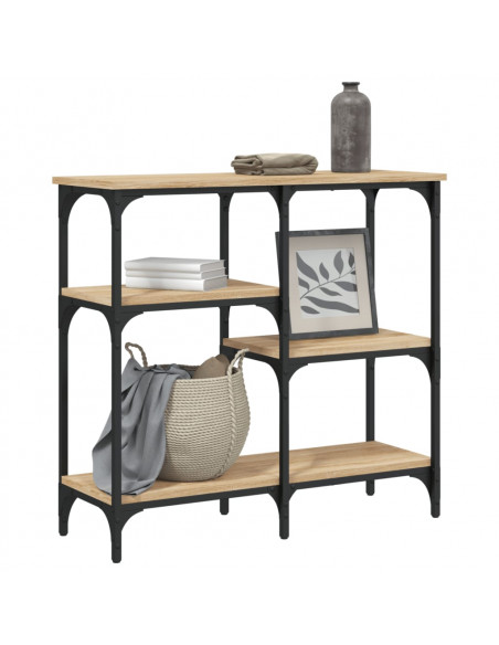 Tavolo Consolle Rovere Sonoma 80x29x75 cm in Legno Multistrato