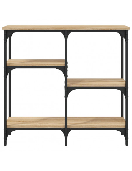 Tavolo Consolle Rovere Sonoma 80x29x75 cm in Legno Multistrato