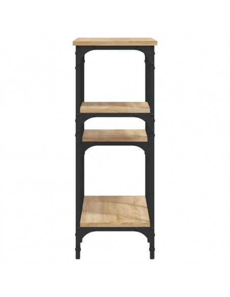 Tavolo Consolle Rovere Sonoma 80x29x75 cm in Legno Multistrato