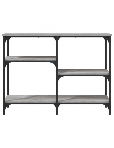 Tavolo Consolle Grigio Sonoma 102x29x75 cm in Legno Multistrato
