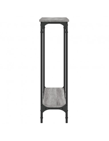 Tavolino Consolle Grigio Sonoma 100x22,5x75cm Legno Multistrato