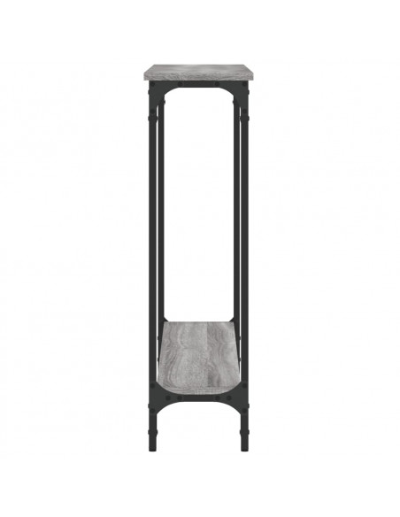 Tavolino Consolle Grigio Sonoma 100x22,5x75cm Legno Multistrato