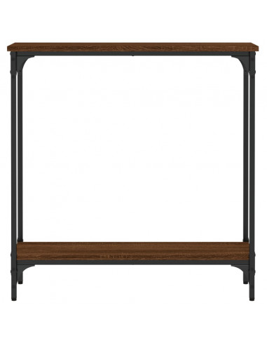 Tavolino Consolle Rovere Marrone 75x22,5x75cm Legno Multistrato