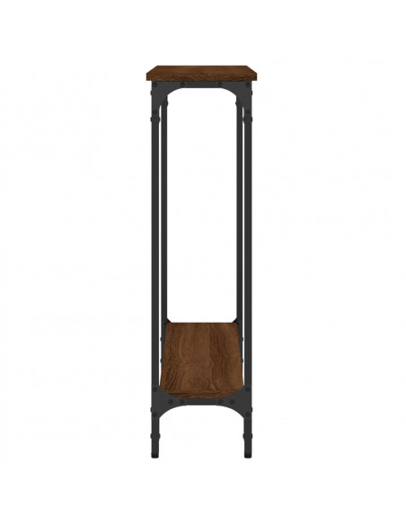 Tavolino Consolle Rovere Marrone 75x22,5x75cm Legno Multistrato