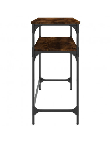 Tavolino Consolle Rovere Fumo 100x35,5x75cm Legno Multistrato