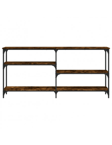 Tavolo Consolle Rovere Fumo 160x29x75 cm in Legno Multistrato