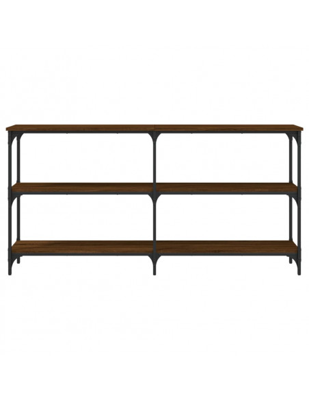 Tavolino Consolle Rovere Marrone 150x29x75 cm Legno Multistrato
