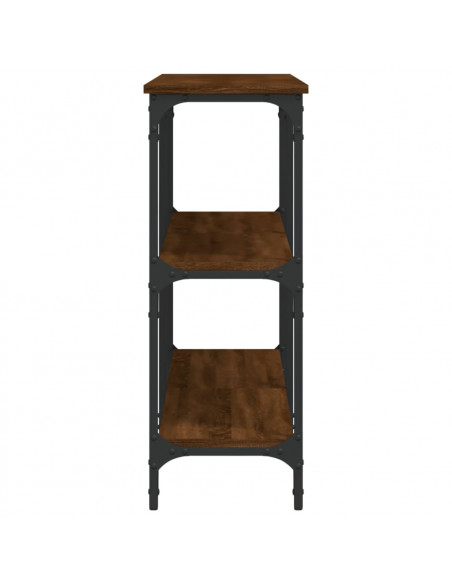 Tavolino Consolle Rovere Marrone 150x29x75 cm Legno Multistrato