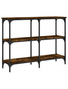 Tavolo Consolle Rovere Fumo 100x29x75 cm in Legno Multistrato 2