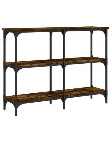 Tavolo Consolle Rovere Fumo 100x29x75 cm in Legno Multistrato