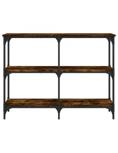 Tavolo Consolle Rovere Fumo 100x29x75 cm in Legno Multistrato