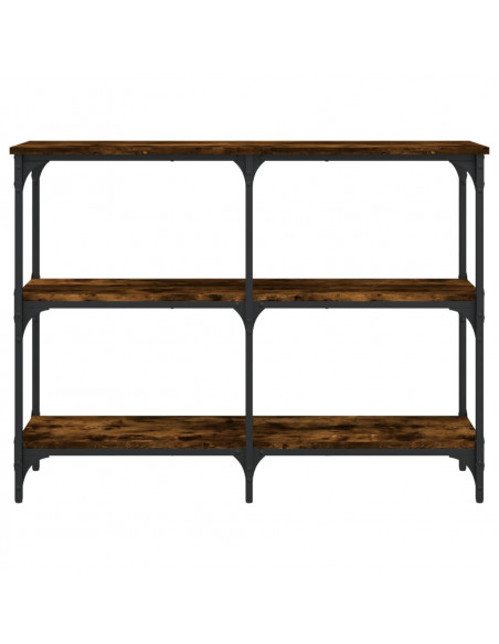 Tavolo Consolle Rovere Fumo 100x29x75 cm in Legno Multistrato