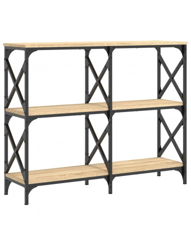 Tavolo Consolle Rovere Sonoma 100x28x80,5 cm Legno Multistrato