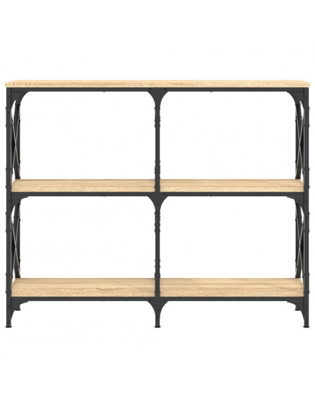 Tavolo Consolle Rovere Sonoma 100x28x80,5 cm Legno Multistrato