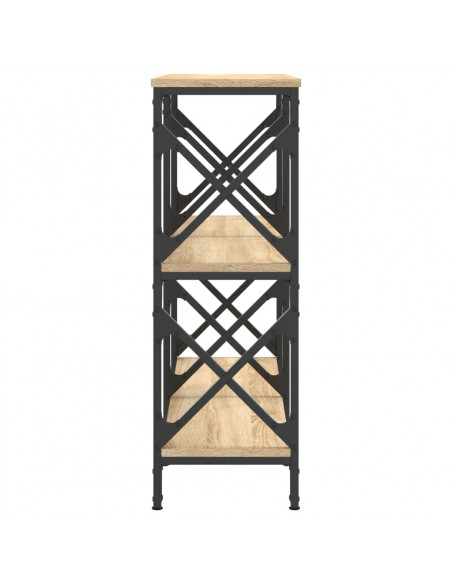 Tavolo Consolle Rovere Sonoma 100x28x80,5 cm Legno Multistrato
