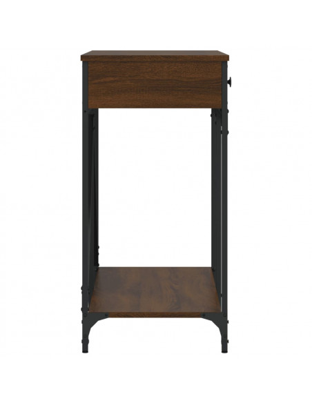 Tavolino Consolle Rovere Marrone 100x39x78,5 cm Multistrato