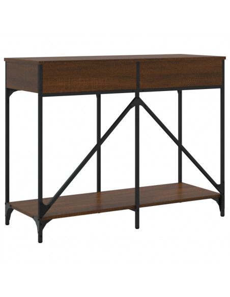 Tavolino Consolle Rovere Marrone 100x39x78,5 cm Multistrato