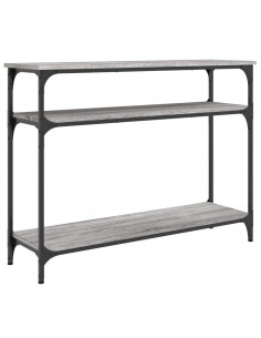 Tavolo Consolle Grigio Sonoma 100x29x75 cm in Legno Multistrato 2