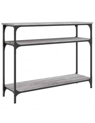 Tavolo Consolle Grigio Sonoma 100x29x75 cm in Legno Multistrato