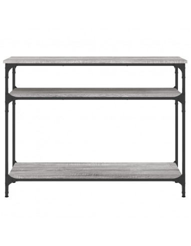 Tavolo Consolle Grigio Sonoma 100x29x75 cm in Legno Multistrato