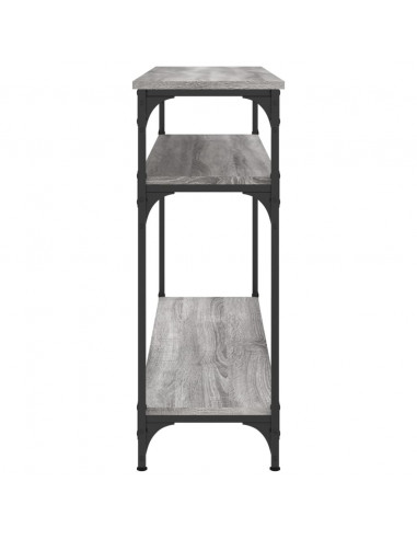 Tavolo Consolle Grigio Sonoma 100x29x75 cm in Legno Multistrato