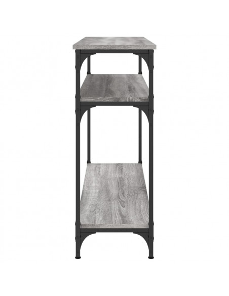 Tavolo Consolle Grigio Sonoma 100x29x75 cm in Legno Multistrato
