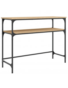 Tavolino Consolle Rovere Sonoma 100x35,5x75cm Legno Multistrato 2