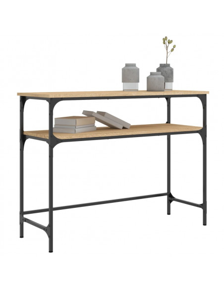 Tavolino Consolle Rovere Sonoma 100x35,5x75cm Legno Multistrato
