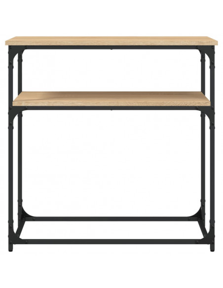 Tavolino Consolle Rovere Sonoma 75x35,5x75cm Legno Multistrato