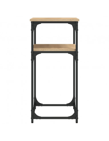 Tavolino Consolle Rovere Sonoma 75x35,5x75cm Legno Multistrato