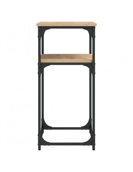 Tavolino Consolle Rovere Sonoma 75x35,5x75cm Legno Multistrato