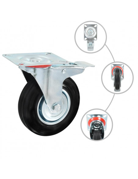 Rotelle Girevoli 4 pz 125 mm