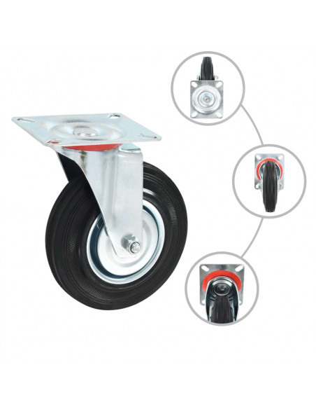 Rotelle Girevoli 4 pz 125 mm